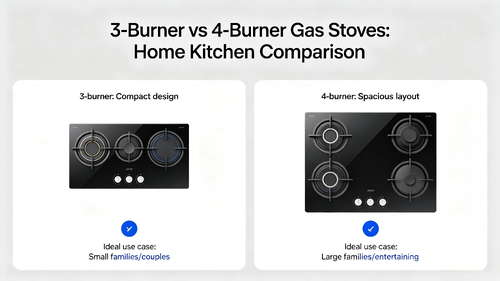 latest company blog about 3 Burner vs 4 Burner Gas Stove: Which Is Better For Your Kitchen?