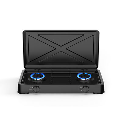 Bon prix Table de cuisson à gaz à 2 brûleurs en aluminium pour la maison et le camping en plein air en ligne