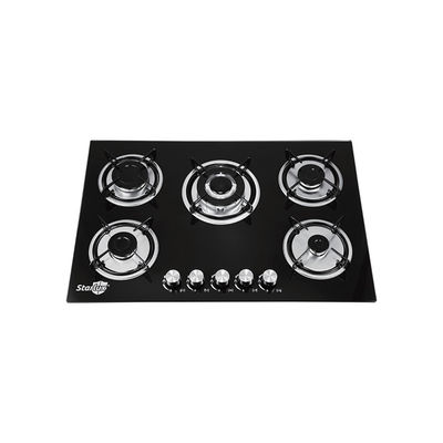 Bon prix Table de cuisson à gaz en verre trempé de 7 mm, allumage 1,5 V CC, résistance à la chaleur, protection contre la corrosion en ligne