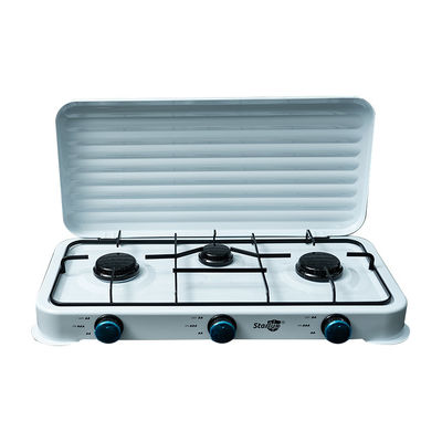 Good price Three Burner Gas Stove Equipped with Adjustable Burners for Precise Temperature Control in Commercial Cooking online
