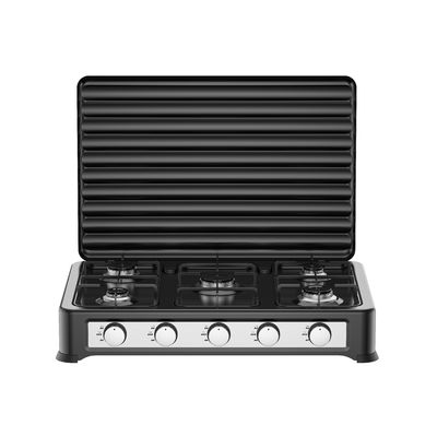 Bom preço Fogão a gás de cinco queimadores de alta potência, multifuncional, fogão a gás de mesa, camping ao ar livre on-line