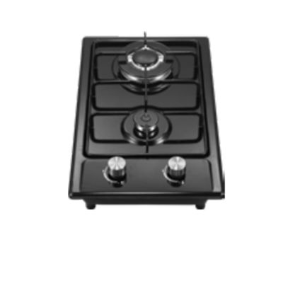 Guter Preis 6mm gehärtetes Glas 2-Flammen-Gasherd Haushalt Einbau Edelstahl Online