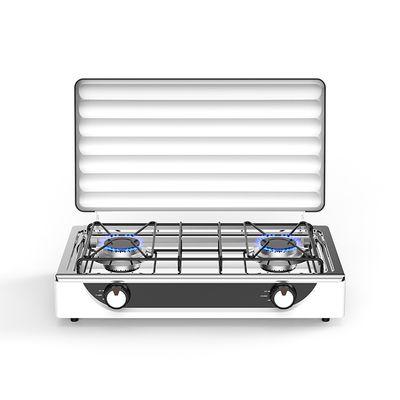 Goede prijs Camping Twee Pitten Propaanfornuis Kogelkraan 2 Pitten Gaskookplaat LPG NG Duurzaam online