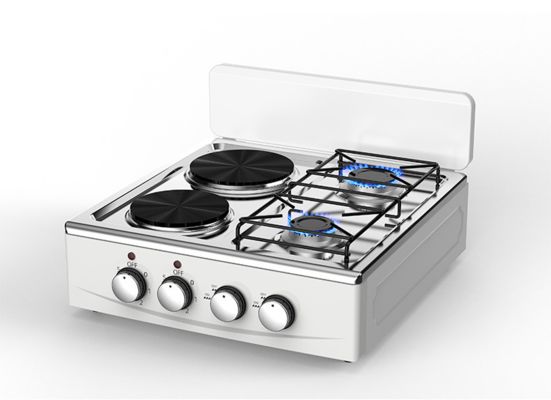 Buen precio Estufa de gas eléctrica de 1000W para el hogar con 2 cocinas eléctricas y 2 quemadores en línea