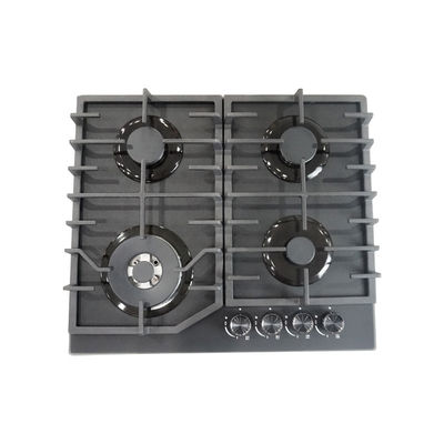 Guter Preis OEM Einbau-Gasherd mit 60 cm und 4 Brennern, matte Glasoberfläche für das Kochen zu Hause Online