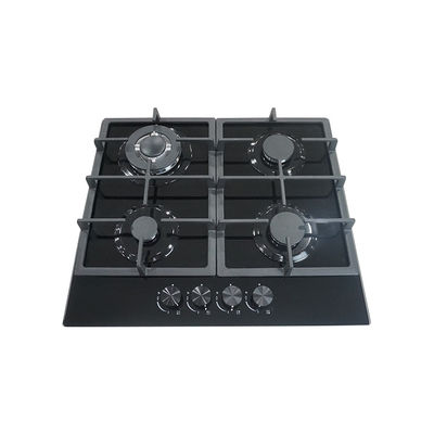 Goede prijs Ingebouwde 4-pits gasfornuis met gehard glazen oppervlak 60CM gaskookplaat voor de keuken online