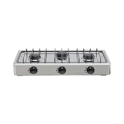 Good price Stainless Steel 3 Burner Gas Stove Powerful Customizable For Home Kitchen online