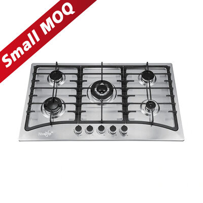 Harga yang bagus Kompor Gas Tanam 5 Tungku 86cm Anti Karat Stainless Steel 201 Untuk Rumah on line