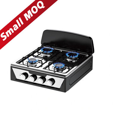 Guter Preis Hochleistungs-Gasherd mit vier Brennern für Camping, Edelstahl, 4-Platten-Gasherd Online