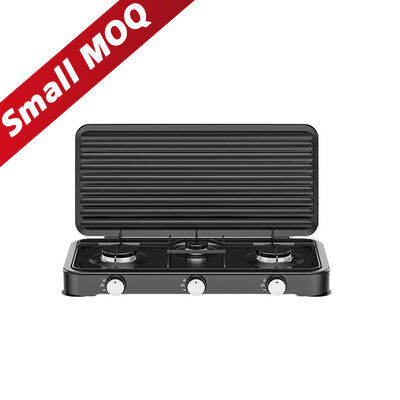 Quality Customizable Cooking 3 Plate Gas Stove Heat Resistant Energy Efficiency factory