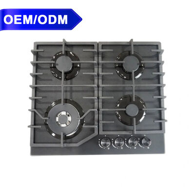 Goede prijs OEM Ingebouwde 60cm 4-pits Gaskookplaat Mat Gehard Glas Oppervlak Voor Thuis Koken online
