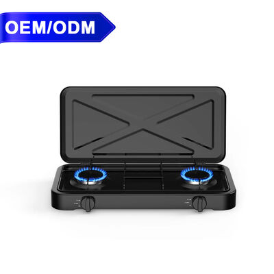 Buen precio Estufa de gas de 2 quemadores para el hogar, material de hierro, eficiencia energética, conveniente, fácil de cocinar en línea