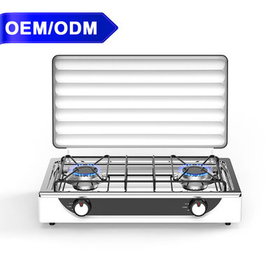 Giá tốt. Bếp ga propane hai bếp cắm trại van bi 2 bếp gas LPG NG bền bỉ trực tuyến