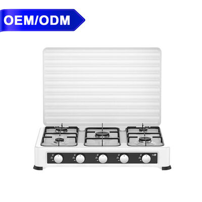 Bon prix Cuisinière à gaz cinq brûleurs de table - Fonctionnement sûr - Cuisinière à gaz 5 feux - Nettoyage facile en ligne
