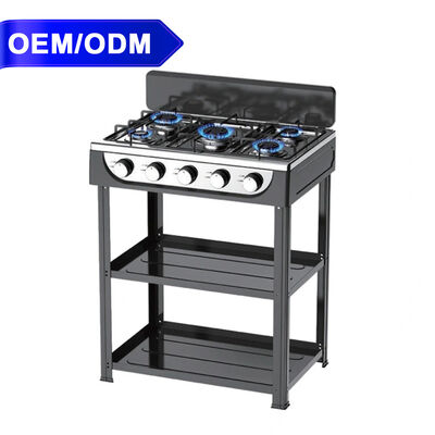 Хорошая цена Мощная газовая плита с 5 конфорками и портативной энергоэффективностью онлайн