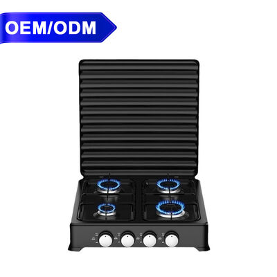 Giá tốt. Bếp gas 4 lò đốt có nắp đậy, chống dầu, tiết kiệm năng lượng trực tuyến