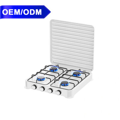 Buen precio Cocina a gas de 4 quemadores de 490 mm, fácil limpieza, resistente al óxido, sin costuras, funcionamiento estable en línea