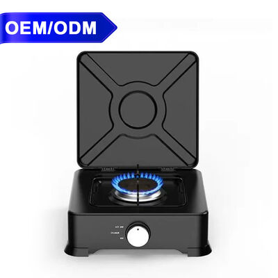 Giá tốt. Bếp gas đơn di động Lớp phủ nhựa Sắt có nắp Chống gỉ trực tuyến
