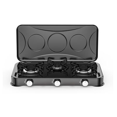 Quality Portable Outdoor Three Burner Gas Stove with Energy-Saving and Fast Heating Features factory