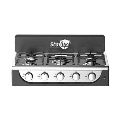 Bom preço Forno a gás de cinco queimadores durável com superfície de aço inoxidável e controle de chama adequado para cozinhas comerciais e restaurantes on-line