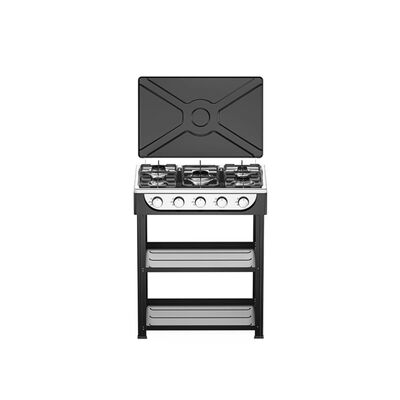 Guter Preis Langlebiger Fünf-Flammen-Gasherd mit Edelstahloberfläche und einfacher Zündung, geeignet für gewerbliche Küchen und Restaurants Online