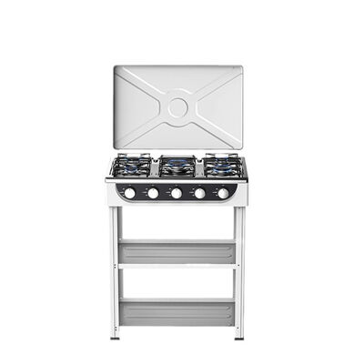 Good price Stainless Steel Five Burner Gas Stove with High Capacity Burners and Removable Parts for Simplified Maintenance in Restaurants online